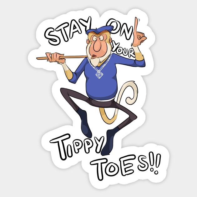 Stay On Your Tippy Toes! Sticker by NoveltyStylus